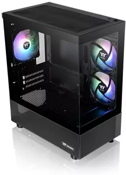 Корпус Thermaltake View 170 TG ARGB, mATX, Micro-Tower, 2xUSB 3.0, RGB подсветка, черный, без БП (CA-1Z4-00M1WN-00)