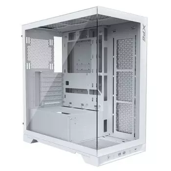 Корпус XPG INVADER X, ATX, Midi-Tower, 2xUSB 3.2, USB Type-C, белый, без БП (INVADERXMTWOF-WHCWW)