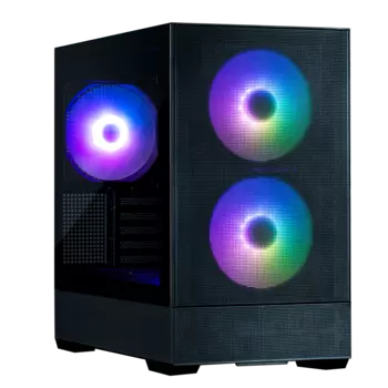 Корпус Zalman P30 AIR, mATX, Mini-Tower, USB 3.0, USB Type-C, RGB подсветка, черный, без БП (P30 AIR Black)