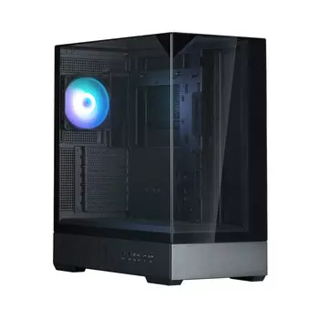 Корпус Zalman P40 Prism, ATX, Midi-Tower, 2xUSB 3.0, USB Type-C, RGB подсветка, черный, без БП (P40 Prism Black)