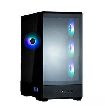 Корпус Zalman P50 DS, ATX, Midi-Tower, 2xUSB 3.0, USB Type-C, RGB подсветка, черный, без БП (P50 DS BLACK)
