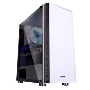 Корпус Zalman R2, ATX, Midi-Tower, USB 3.0, RGB подсветка, белый, без БП