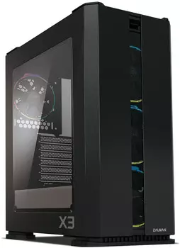 Корпус Zalman X3, ATX, Midi-Tower, 2xUSB 3.0, черный, без БП
