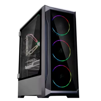 Корпус Zalman Z8 TG, EATX, Midi-Tower, 2xUSB 3.0, RGB подсветка, черный, без БП