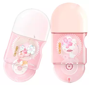 Корректор лента DELI 71540, 5ммx8м, корпус белый (71540)