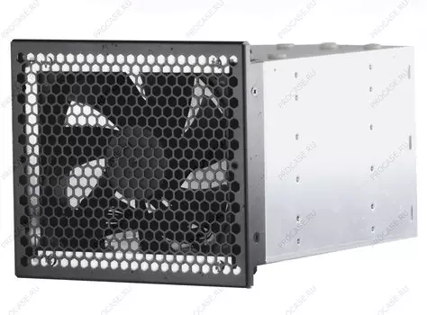 Корзина Procase, 5x3.5" в отсек 3x5.25", черный (5T3-3T5-V3-FAN)