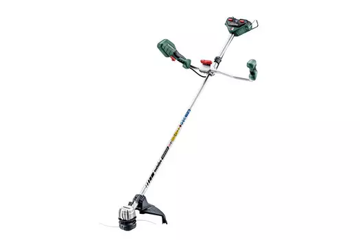 Коса аккумуляторная Metabo FSB 36-18 LTX BL 40, 6000 об/мин, аккумуляторный, реж.эл.: леска/нож, U-образная рукоять, плечевой ремень, нижнее положение двигателя, 4.8кг, без аккумуляторного блока, без зарядного устройства (601611850)