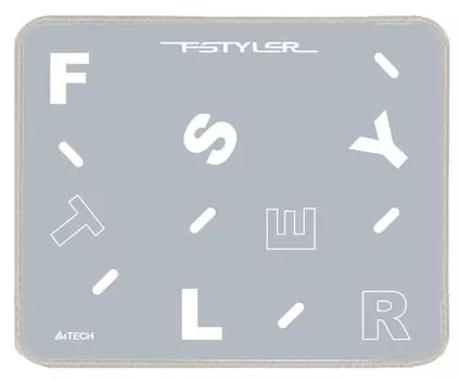 Коврик для мыши A4Tech FStyler FP25, 250x200x2мм, серебристый (FP25 SILVER)