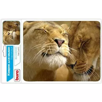 Коврик для мыши Buro Лев, 230x180x2мм, принт (BU-M40030)