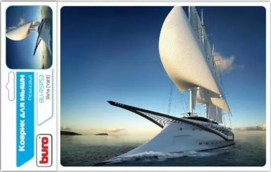 Коврик для мыши Buro Яхта, 230x180x2мм, принт (BU-R51753)