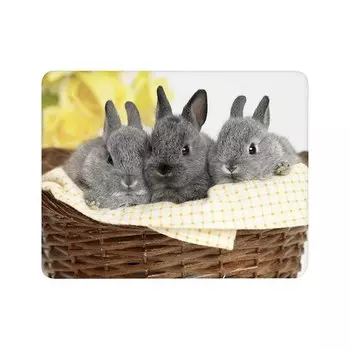 Коврик для мыши Buro Кролики, 230x180x2мм, принт (BU-M40092)