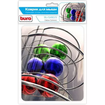 Коврик для мыши Buro сферы, 200x200x1.5мм, принт (BU-S48023)