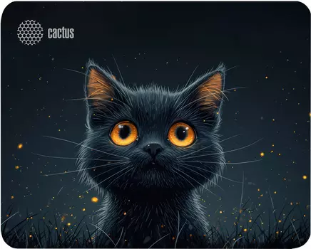 Коврик для мыши Cactus Black Cat, 250x200x3мм, принт (CS-MP-D09S)