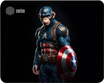 Коврик для мыши Cactus Captain America, 250x200x3мм, принт (CS-MP-D08S)