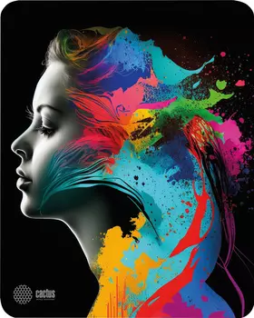 Коврик для мыши Cactus Color paint, игровой, 300x250x3мм, принт (CS-MPC-D08M)