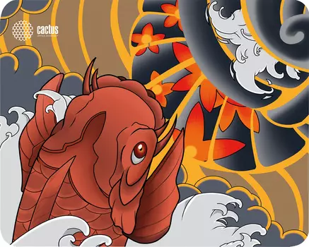 Коврик для мыши Cactus Fish, игровой, 400x300x3мм, принт (CS-MP-PRO04XL)