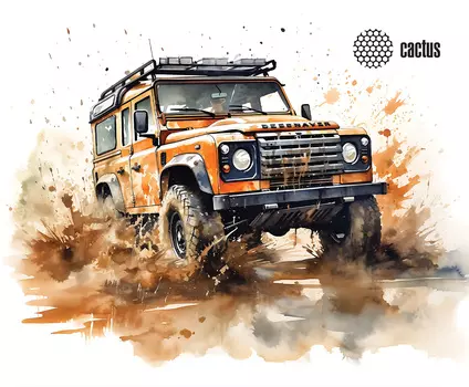 Коврик для мыши Cactus Jeep, игровой, 250x200x3мм, принт (CS-MP-D11S)