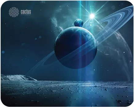 Коврик для мыши Cactus Saturn, игровой, 300x250x2мм, черный (CS-MPС-P03M)