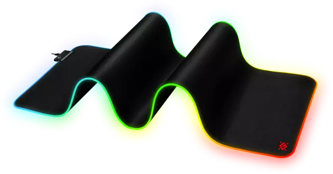 Коврик для мыши Defender ULTRA LIGHT, игровой, RGB, 900x350x4мм, черный (50566)