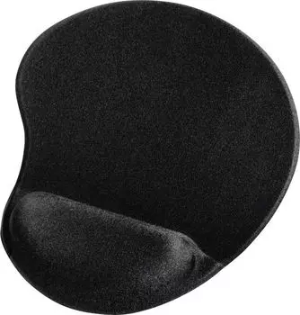 Коврик для мыши Hama Ergonomic, 200х230х2.1mm, черный (00054777)
