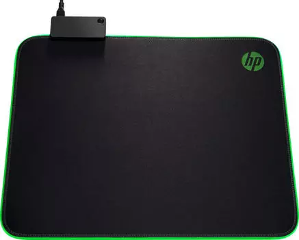 Коврик для мыши HP OMEN Pavilion Gaming 400, игровой, RGB, 310x355x13mm, черный (5JH72AA)