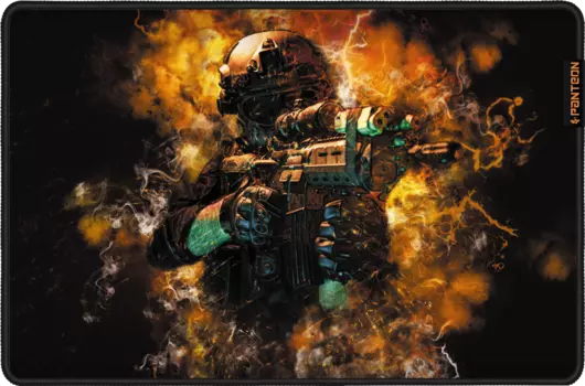 Коврик для мыши Jet.A GP-183SM, игровой, 500x330x3mm, черный/принт