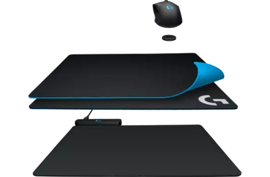 Коврик для мыши Logitech POWERPLAY, игровой, 340x280x3mm, черный (943-000110)