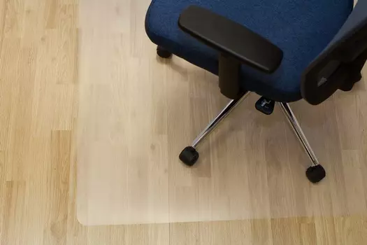 Коврик напольный Бюрократ 1019202 для кресла, для паркета/ламината 120х90см, прозрачный (1019202)