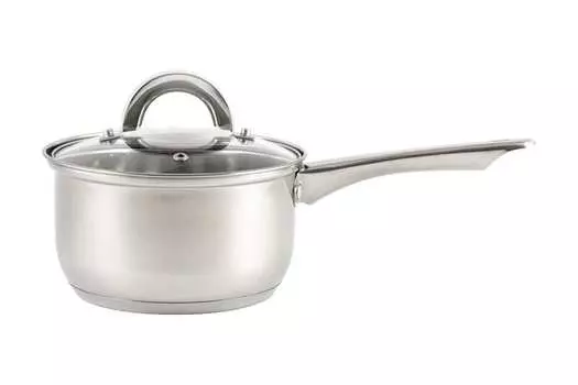 Ковш Mallony Mediano 1.9 л, нержавеющая сталь, серебристый с крышкой (005441)