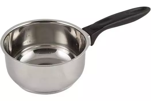 Ковш Mallony Mestolo-14 1 л, нержавеющая сталь, серебристый без крышки (985946)