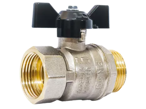 Кран шаровый прямой LD Pride 1/2"∅20мм, ВР/НР, латунь (НС-1271194)