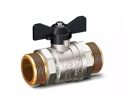 Кран шаровый прямой LD Pride 1/2", НР/НР, латунь (47.15.Н-Н.Б )