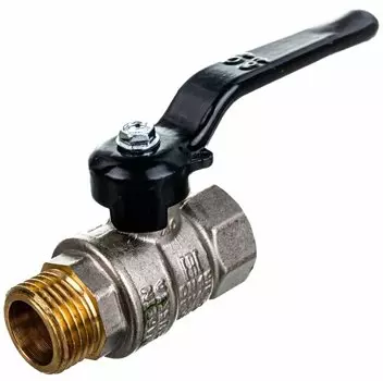 Кран шаровый прямой LD Pride 1/2"x1/2", ВР/НР, латунь (НС-1415561)