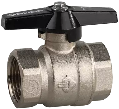 Кран шаровый прямой Зубр ЭКСПЕРТ 1", ВР/ВР, Латунь ЛС 59-1 (4-51323-C-1)