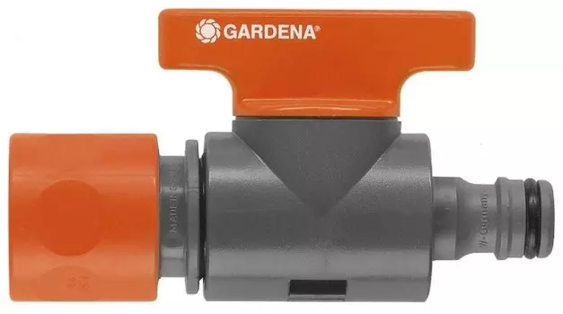 Кран запорный GARDENA, 1/2" (13 мм), пластик (02977-20.000.00)