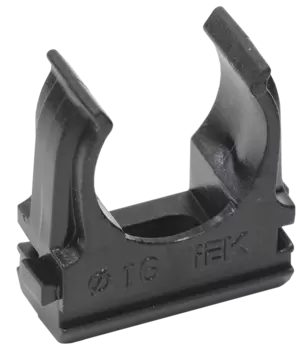 Крепеж-клипса 16мм, пластик, черный, IEK CF16 (CTA10D-CF16-K02-100)