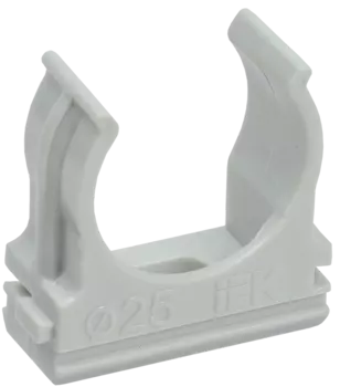 Крепеж-клипса 25мм, пластик, серый, IEK CF25 (CTA10D-CF25-K41-100)