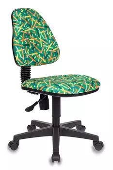 Кресло детское Бюрократ KD-4 зеленый/карандаши (KD-4/PENCIL-GN)