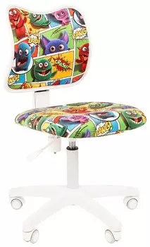 Кресло детское Chairman Kids 102 белый/монстры (00-07027825)