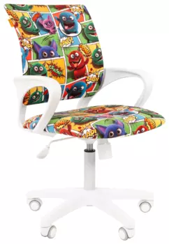 Кресло детское Chairman Kids 103 белый/монстры (00-07032597)