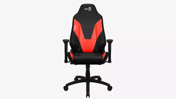 Кресло игровое AeroCool Admiral, красный/черный (4710562758238)