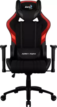 Кресло игровое AeroCool AERO 1 Alpha черный/красный (4718009153578)
