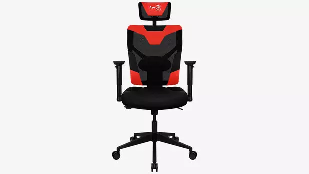 Кресло игровое AeroCool Guardian, красный/черный (4710562758313)
