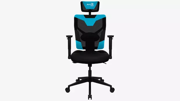 Кресло игровое AeroCool Guardian, синий/черный (4710562758320)