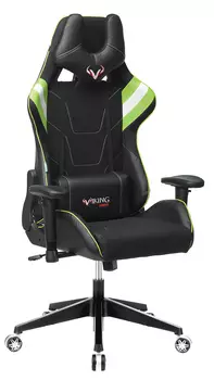 Кресло игровое Бюрократ ZOMBIE VIKING 4 AERO, черный/салатовый (VIKING 4 AERO SD)