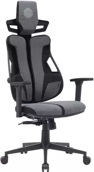 Кресло игровое Cactus CS-CHR-DUO-GYBK, черный/серый (CS-CHR-DUO-GYBK)