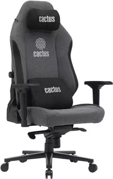 Кресло игровое Cactus CS-CHR-MAG-GY, черный/серый (CS-CHR-MAG-GY)