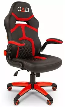 Кресло игровое Chairman game 18, черный/красный (00-07089655)