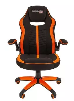 Кресло игровое Chairman game 19, черный/оранжевый (00-07069656)