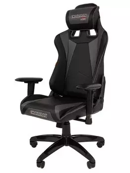 Кресло игровое Chairman game 44, черный/серый (00-07073780)